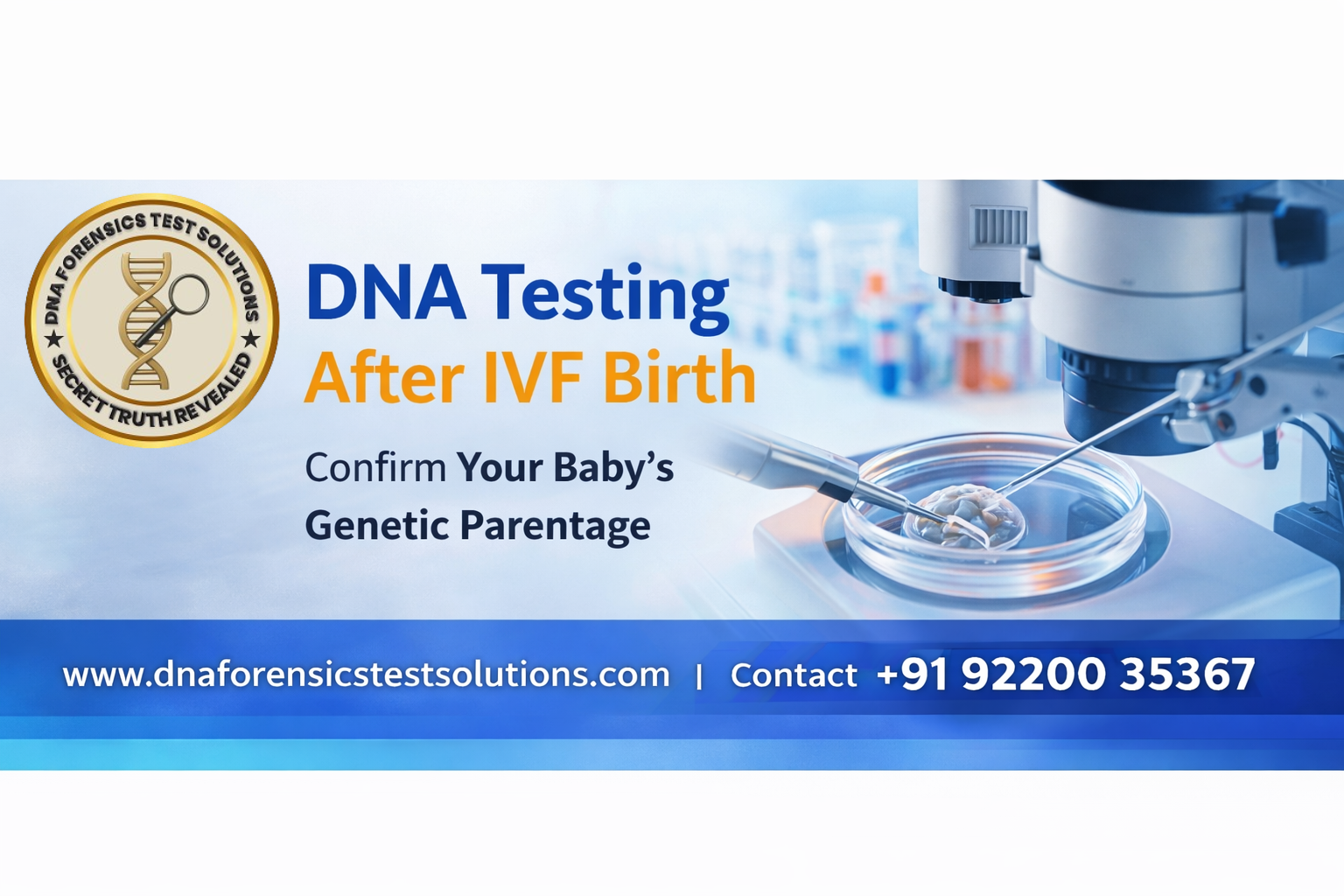DNA Testing After IVF Birth: Ensuring Certainty with DNA Forensics Test Solutions